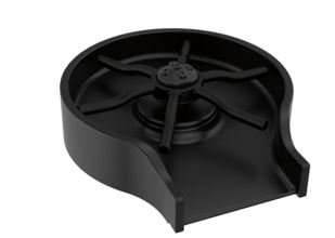 GR250-BL Glass Rinser Matte Black Kitchen Faucet