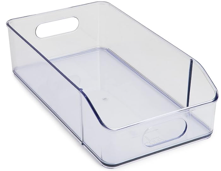 Core Home CH12276 Clear Fridge Bin 8x14.5x4 In Acrylic