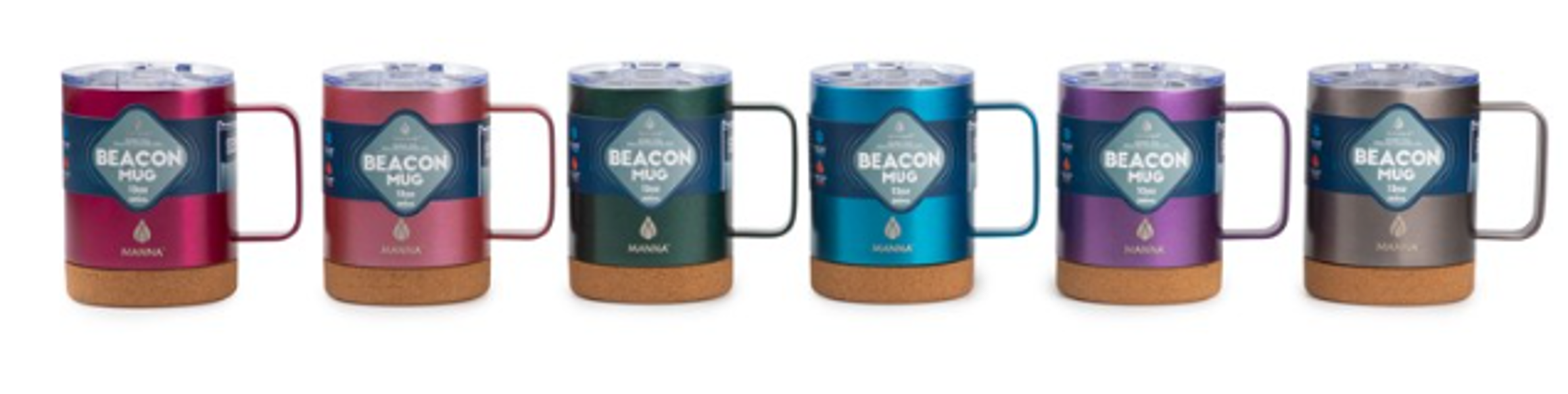 Core Home CH37413 Assorted Matte Metallic Mug 13 Oz Multicolor