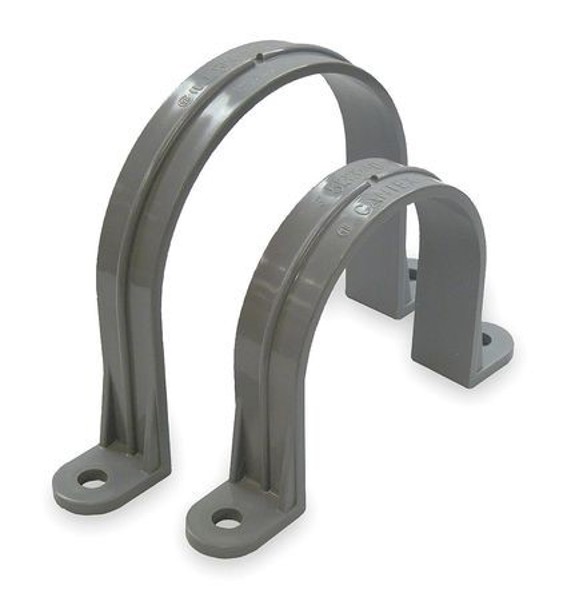 CANTEX INC 5133737U 3/4 In 2 Hole Conduit Strap Gray Plastic
