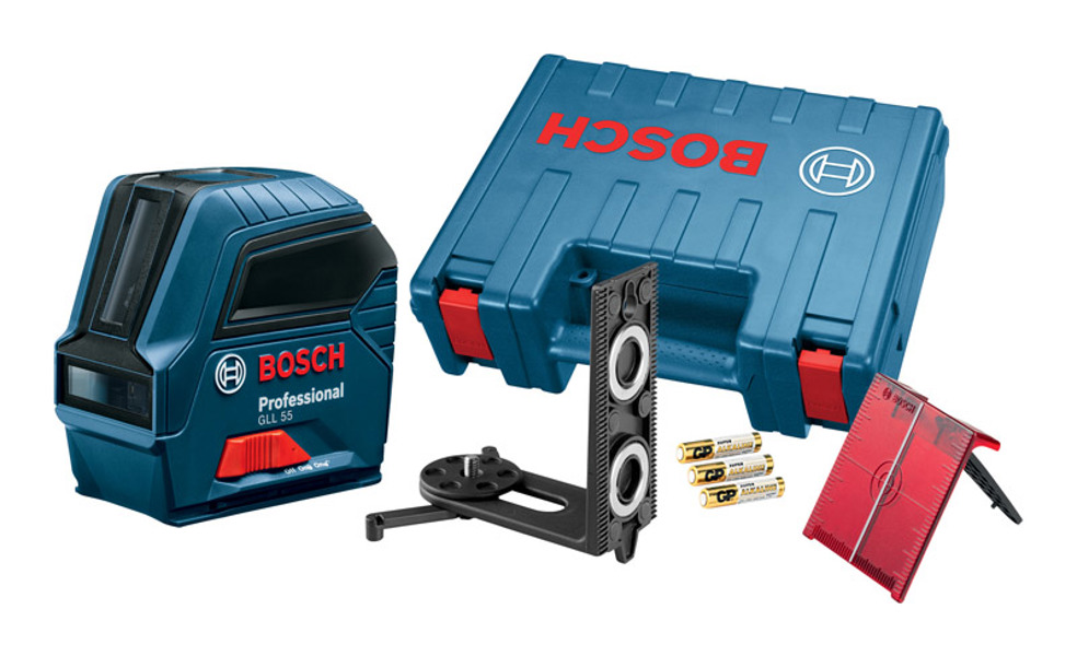 Bosch GLL 55 Self-Leveling Red Laser Cross Line Laser Red