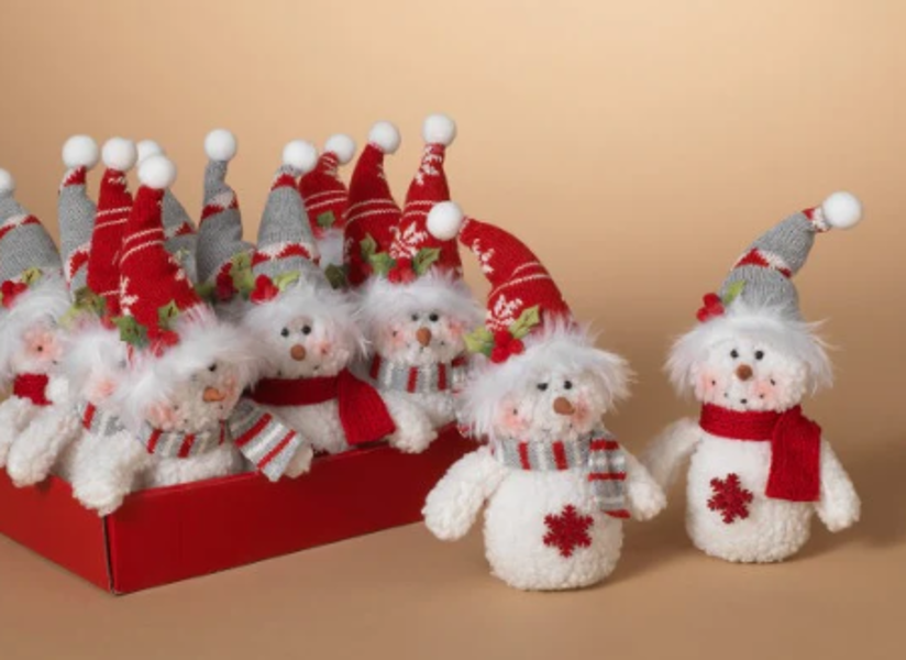Gerson Company 2604370 Plush Holiday Ornament 5 In