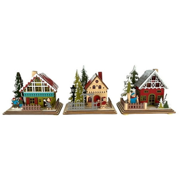 Gerson Company 2649660 Battery Operated Lighted Decorative Light 6.3 Inch Laser Cut