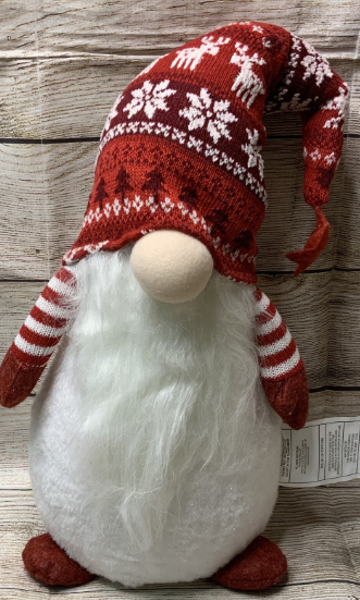 Gerson Company 2602130 Gnome Plush Toy 25.5 Inch Holiday Battery Operated Lighted