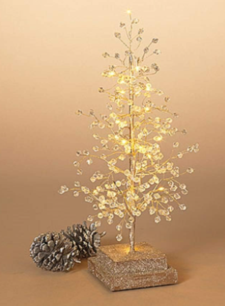Gerson Company 2556560 Decorative Light 16 Inch Battery Operated Lighted Tree with 20 Lights
