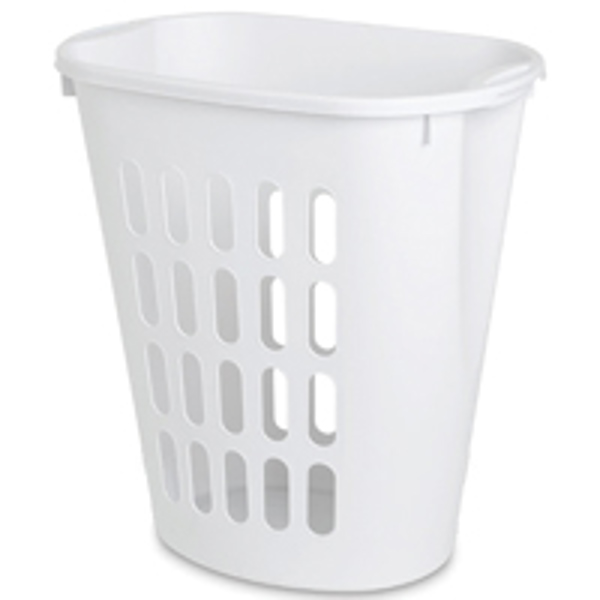 Sterilite 12568006 Oval Laundry Hamper White