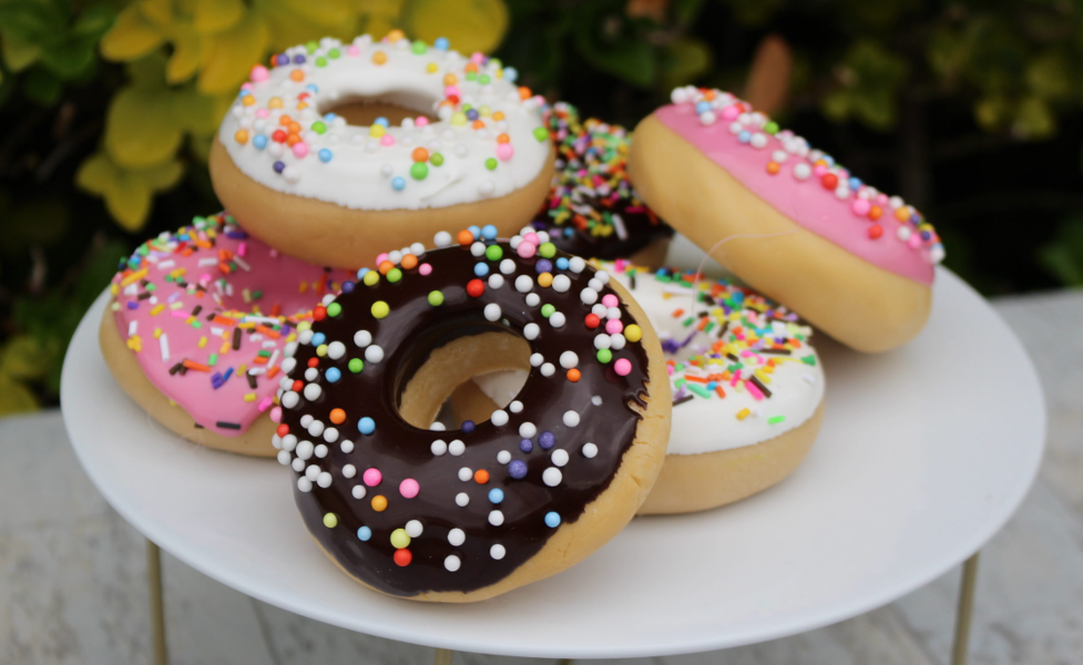 JUST DOUGH IT JDI W0750C Donuts Set 6Pc Assorted Fake Food