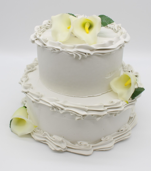 Just Dough It W0315 Decorative Accessory Fake Wedding Cake 2 Tier