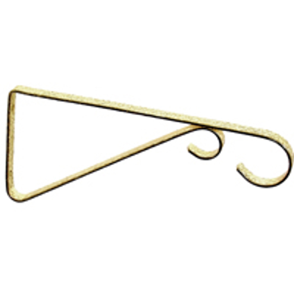 MINTCRAFT GB0343L Plant Bracket 9-5/8 In Steel Brass
