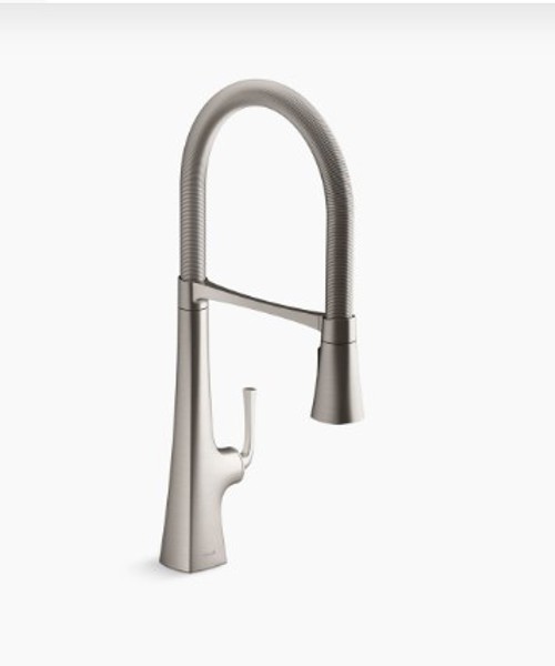Kohler 22060-VS Graze Semi-Pro Kitchen Faucet Vibrant Stainless Steel