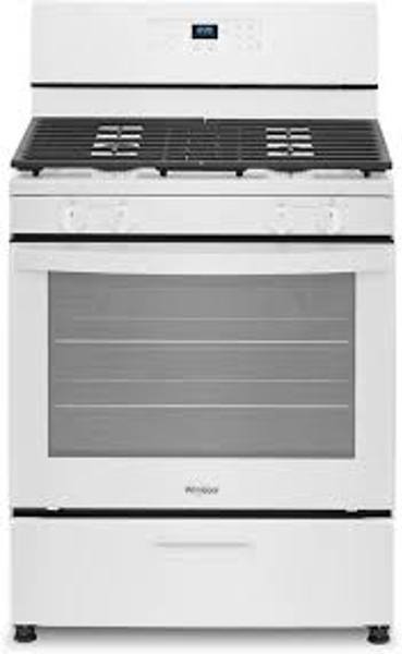 Whirlpool WFG320M0MW Gas Range 30 Inch Freestanding 4 Burners White