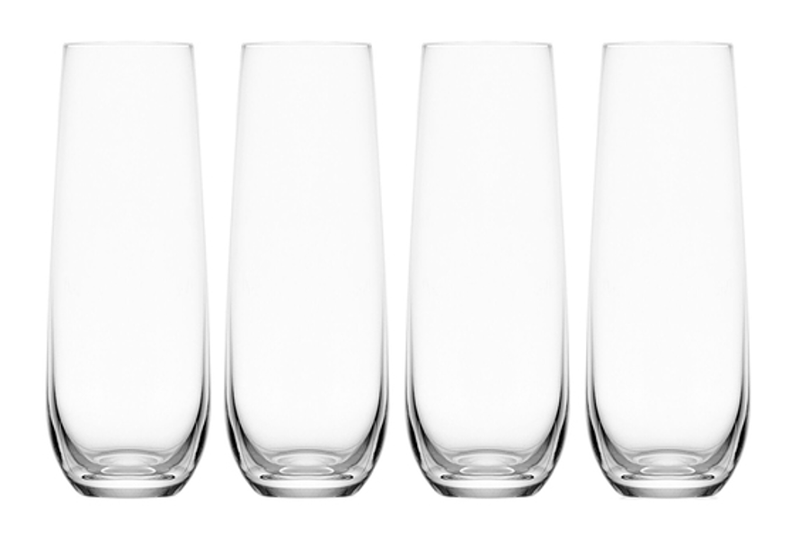 Mikasa 5308595 Set of 4 Stemless Flutes