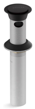 25322-BL Drain Clicker with Overflow Matte Black