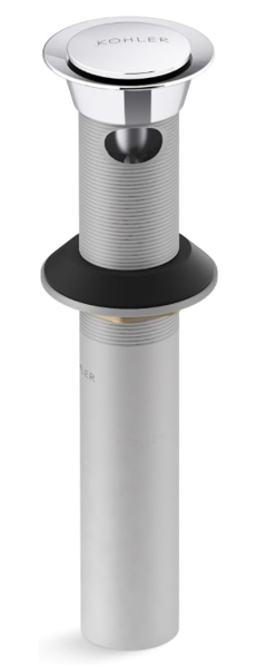 Kohler 25322-CP Drain Clicker with Overflow Polished Chrome