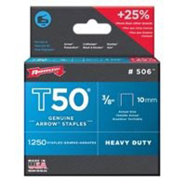 Arrow Fastener Co 50624/506 Heavy Duty Staples 3/8 In 10mm