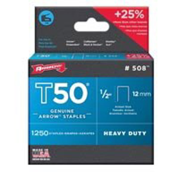 Arrow Fastener Co 5082/508 1/2 In Staple 12MM