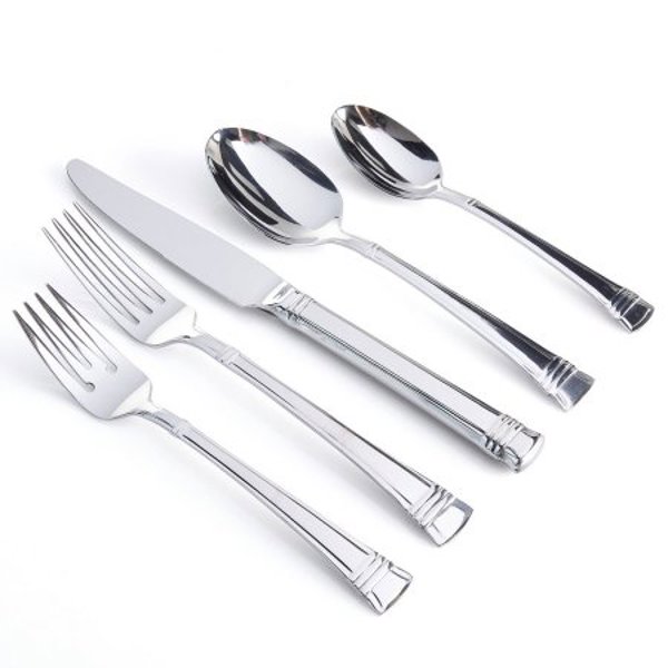 GIBSON OVERSEAS INC 70079.20 20 Piece Flatware Set Hollow Handle Mirror Polish Stainless Steel