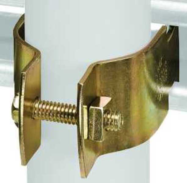 Thomas & Betts Z70311/2-10 Pipe Clamp 1-1/2 In Steel Gold Galvanized