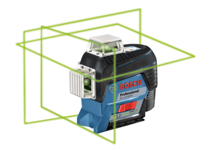 Bosch GLL3-330CG Laser Level 12V Green Beam Self Leveling 360 Degree Comes With Battery Green