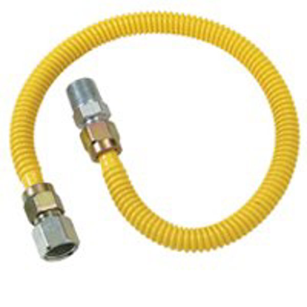 Brass Craft CSSD54 Gas Connector 1/2 Inch Diameter 36 Inch Length Stainless Steel
