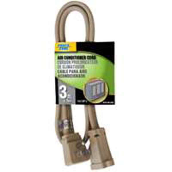 POWERZONE OR681503 Extension Cord 3 14/3 Beige Vinyl 3-Conductor Indoor Major Appliance