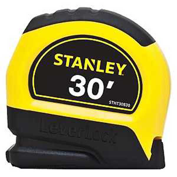 STANLEY TOOLS STHT30819S Tape Measure 30 Ft Steel Blade Black and Yellow Case