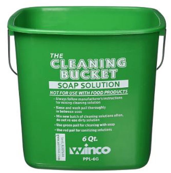 Winco PPL-6G Green Soap Solution 6 Qt Capacity