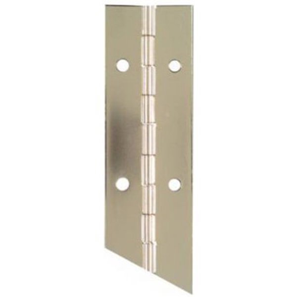 National Hardware N148-171 Continuous Hinge 1-1/2 In x 30 In Steel Nickel