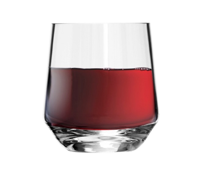 Leadingware TR0757 Stemless Wine Glass 12 Oz Triton Clear Durable Shatter Resistant