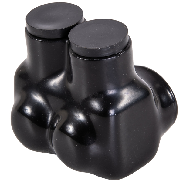 NSI INDUSTRIES IT-3/0B Tap Connector Black Insulated 3/0 to 6 AWG Wire 2 Pole Plastisol
