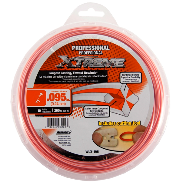 ARNOLD CORP WLX-195 Trimmer Line 200 Ft .095 Refills