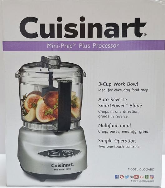 Cuisinart/Waring DLC-2ABC Mini Prep Food Processor 3 Cup Capacity Brushed Chrome