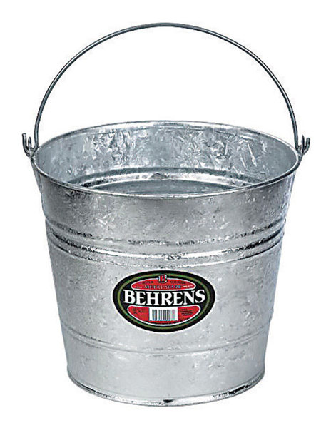 Behrens Manufacturing 1214 Galvanized Bucket 14 Qt Metal Steel