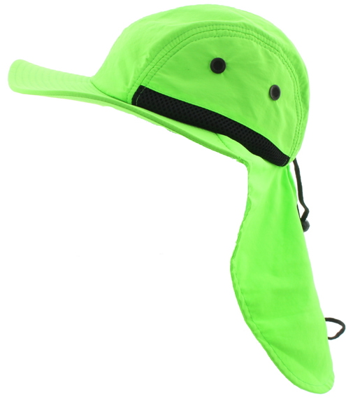Hardware Mercantile Intl 21126 Large Bill Flap Cap Neon Green