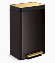 20940-BSB 13 Gal Black Trash Can