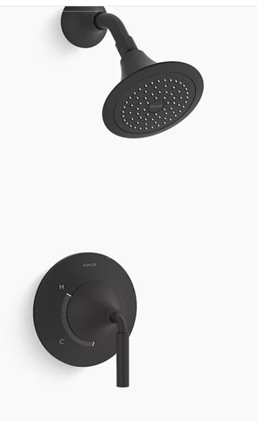 Kohler TS27420-4G-BL Shower Trim Tone Rite-Temp Matte Black