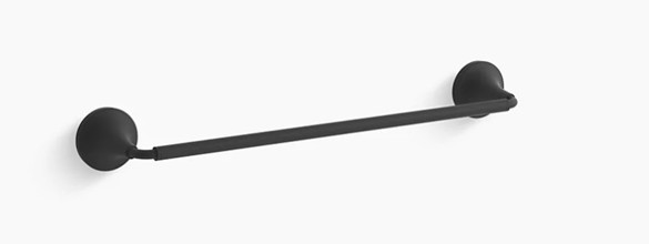 27425-BL 18 In Matte Black Towel Bar