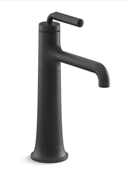 Kohler 26437-4-BL Tall Single Control Lavatory Faucet Matte Black