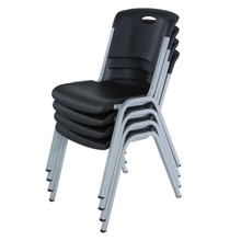 80870 Stacking Chair Black