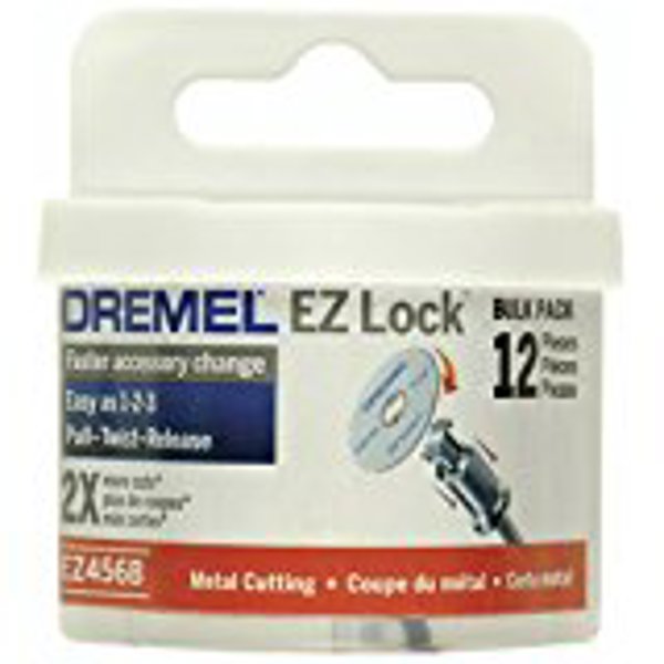 Dremel EZ456B Cut-Off Wheel 1-1/2 In Diameter 1/32 In Thickness 1/8 In Arbor EZ-Lock