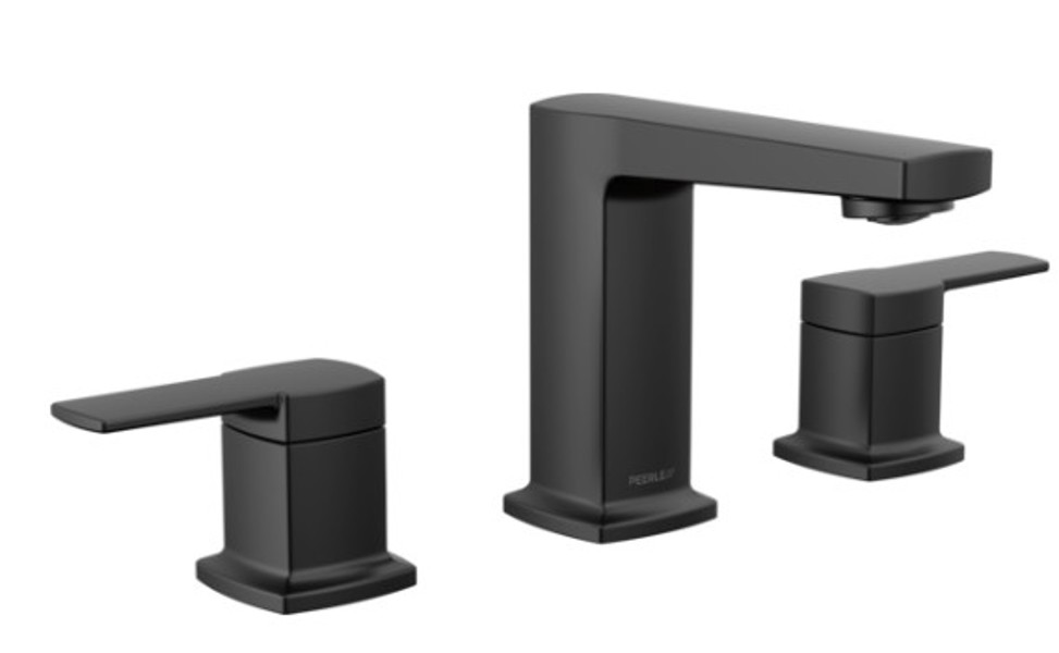 Delta Faucet P3571LF-BL Lavatory Two Handle Widespread Faucet Matte Black