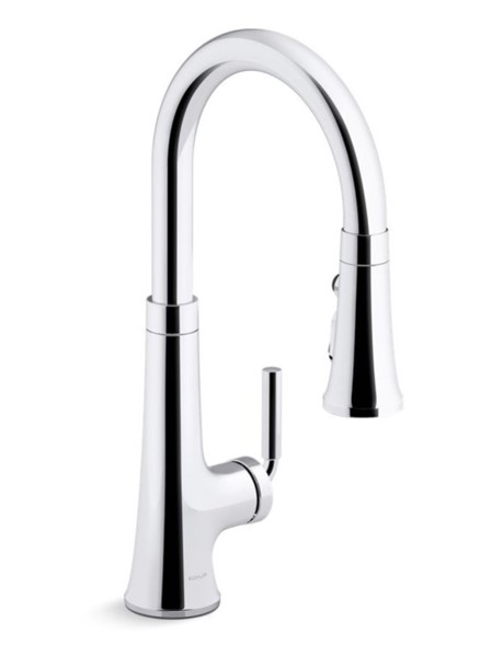 Kohler 23764-CP Kitchen Tone Pull Down Faucet Polished Chrome