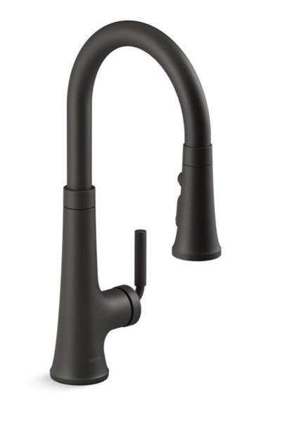Kohler 23764-BL Kitchen Tone Pull Down Faucet Matte Black