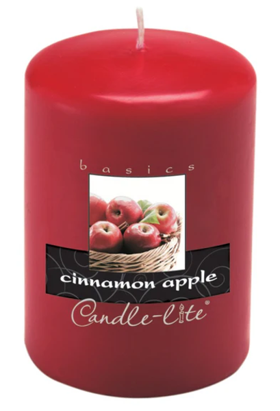 Candle-Lite Company 4527021 Candle Pillar Apple Cinnamon Crisp