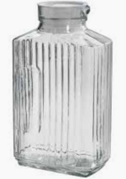 Anchor Hocking 93221AHG17 Bistro Pitcher 64 Oz Glass White Stopper