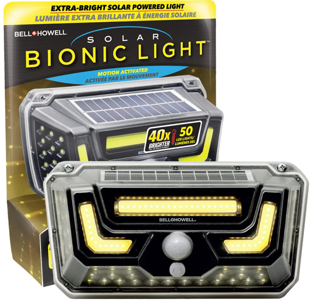 Bell & Howell 7898 Solar Wall Light Deluxe Warm