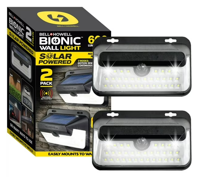 Bell & Howell 8709 Motion Activated Solar Wall Light