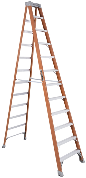 Louisville Ladder FS1512 12 Ft Step Ladder Heavy Duty 300 Lbs Capacity 11 Steps 193 In Max Reach