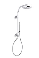 76474-Y-CP Shower Hydro Rail Contemporary Round Kit Polished Chrome