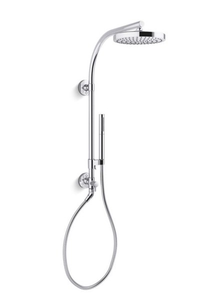 Kohler 76474-Y-CP Contemporary Round Shower Hydro Rail Kit Polished Chrome